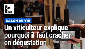 Salon du vin à Lille: un viticulteur explique pourquoi il faut cracher en dégustation