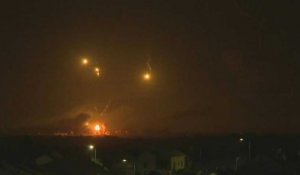Des explosions illuminent le ciel du nord de la bande de Gaza
