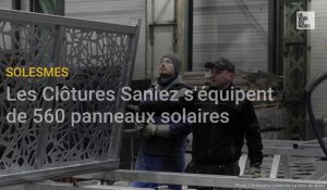 A Solesmes, l'entreprise Saniez s'équipe de 560 panneaux solaires