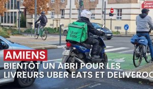 Un abri pour les livreurs Uber Eats et Deliveroo à Amiens ?