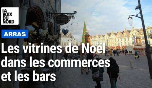 Arras: les vitrines de Noël des commerces et des bars participent à l'ambiance des fêtes