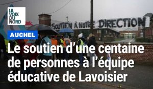 Enseignants et parents d'élèves manifestent à la cité scolaire Lavoisier d'Auchel
