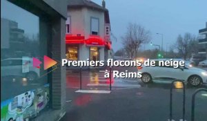 Les premiers flocons de neige sont tombés à Reims