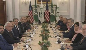 Une délégation arabe appelant à un cessez-le-feu à Gaza rencontre Blinken à Washington