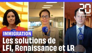 Pacte asile et immigration : Le match entre Manon Aubry (LFI), François-Xavier Bellamy (LR) et Fabienne Keller (Renaissance)