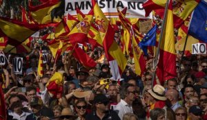 Manifestation à Barcelone contre une amnistie des indépendantistes catalans
