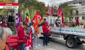 VIDÉO. Grève du 13 octobre : environ 200 manifestants mobilisés pour un meilleur pouvoir d'achat à Cholet