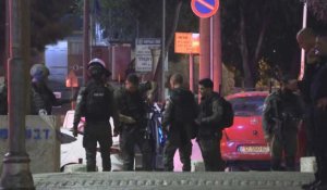 Des officiers israéliens sur les lieux d’une fusillade à Jérusalem-Est