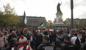Manifestation propalestinienne interdite: plusieurs centaines de manifestants à Paris
