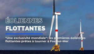 "Une exclusivité mondiale": les premières éoliennes flottantes prêtes à tourner à Fos-sur-Mer