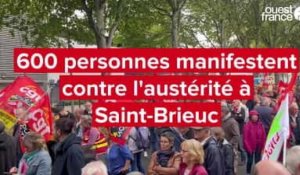 VIDÉO. Pour demander du pouvoir d'achat, 600 personnes manifestent à Saint-Brieuc