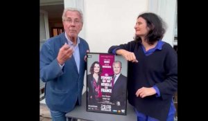 Jean-Louis Debré et Valérie Bochenek présentent "Ces femmes qui ont réveillé la France" au Touquet le 22 octobre 2023