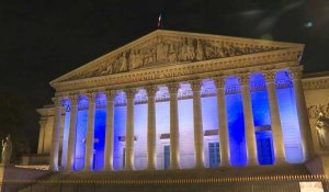 L'Assemblée nationale française aux couleurs du drapeau israélien