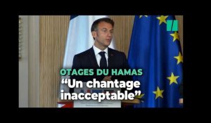 Macron dénonce le chantage aux otages « odieux » du Hamas après les attaques en Israël