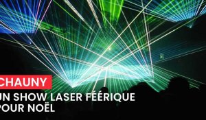 Avant Noël, un show laser féerique à Chauny