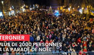Plus de 2000 personnes pour la première parade de Noël à Tergnier