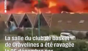 Gravelines : Un terrible incendie a ravagé la salle de basket #shorts
