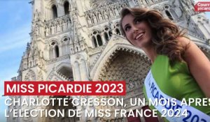 Miss Picardie, Charlotte Cresson, un mois après l'élection de Miss France