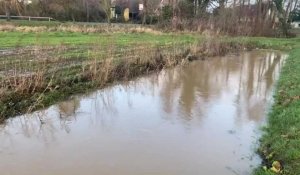 Aire-sur-la-Lys : inondations entre Aire et Witternesse et au hameau de Saint-Quentin.