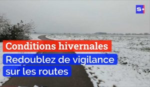 Météo avec conditions hivernales: redoublez de vigilance  sur les routes