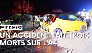 Un accident sur l'A4 après Reims vers Paris fait 3 morts