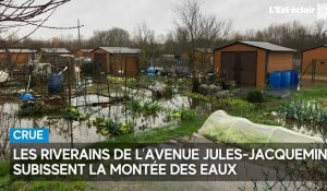 Crue : les riverains de l’avenue Jules-Jacquemin à Romilly-sur-Seine sous l'eau 