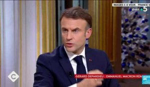 Emmanuel Macron dénonce une "chasse à l'homme" contre Gérard Depardieu