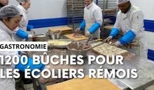 Ils préparent les bûches de Noël pour les écoliers du Grand Reims