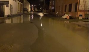 Inondations à Saint-Etienne-au-Mont, le mardi 2 janvier 2024, une commune du Pas-de-Calais.