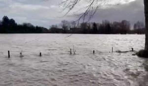 Aire-sur-la-Lys sous les eaux en ce début janvier