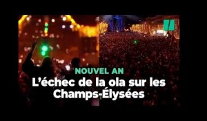Nouvel an : Sur les Champs-Élysées, 2024 commence avec le flop de la plus grande ola du monde