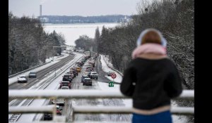 VIDÉO. Les images de la neige tombée sur une partie de l'Ouest