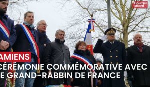 Cérémonie commémorative avec le Grand-rabbin de France à Amiens