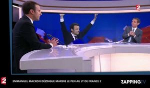 Emmanuel Macron dézingue Marine Le Pen au JT de France 2 (vidéo)