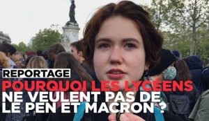 "Ni Le Pen, ni Macron" : les lycéens parisiens expliquent pourquoi ils refusent de choisir