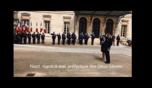 Niort - cérémonie en l'honneur des policiers morts pour la France