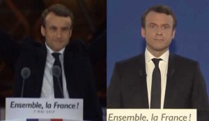 Les deux premiers discours de Macron en tant que nouveau président de la République