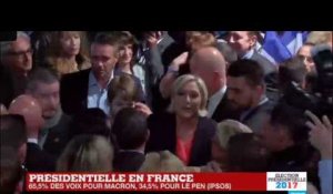 Présidentielle 2017 en France : "La défaite de Marine Le Pen est sévère !"