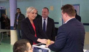 Présidentielle : Marine Le Pen a voté à Hénin-Beaumont