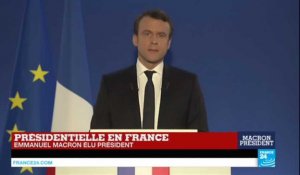 REPLAY - 1er discours d'Emmanuel Macron président de la République élu avec 66% des voix