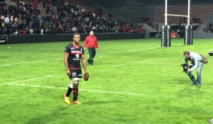 Rugby: les adieux de Thierry Dusautoir au Stade Toulousain