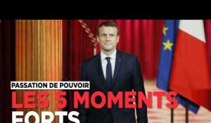 Les 5 moments forts de la passation de pouvoir Hollande-Macron