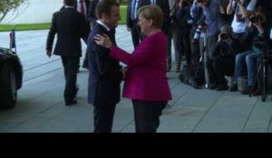 Emmanuel Macron rencontre Angela Merkel à Berlin