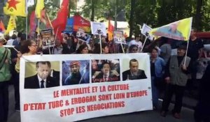 Bruxelles: manifestation Recep Tayyip Erdogan