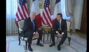 Emmanuel Macron - Donald Trump, la première rencontre (vidéo)