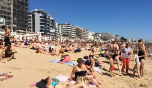 La plage est bondée!