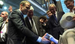 Technologie: Macron trace sa feuille de route au salon VivaTech