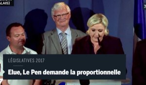 Législatives 2017 : élue, Marine Le Pen demande de nouveau la proportionnelle