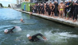 Paris: une course de 5 km dans les eaux du canal de l'Ourcq