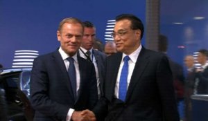 Sommet UE-Chine: arrivée du Premier ministre Li Keqian